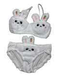 Furry Bra Panty Set