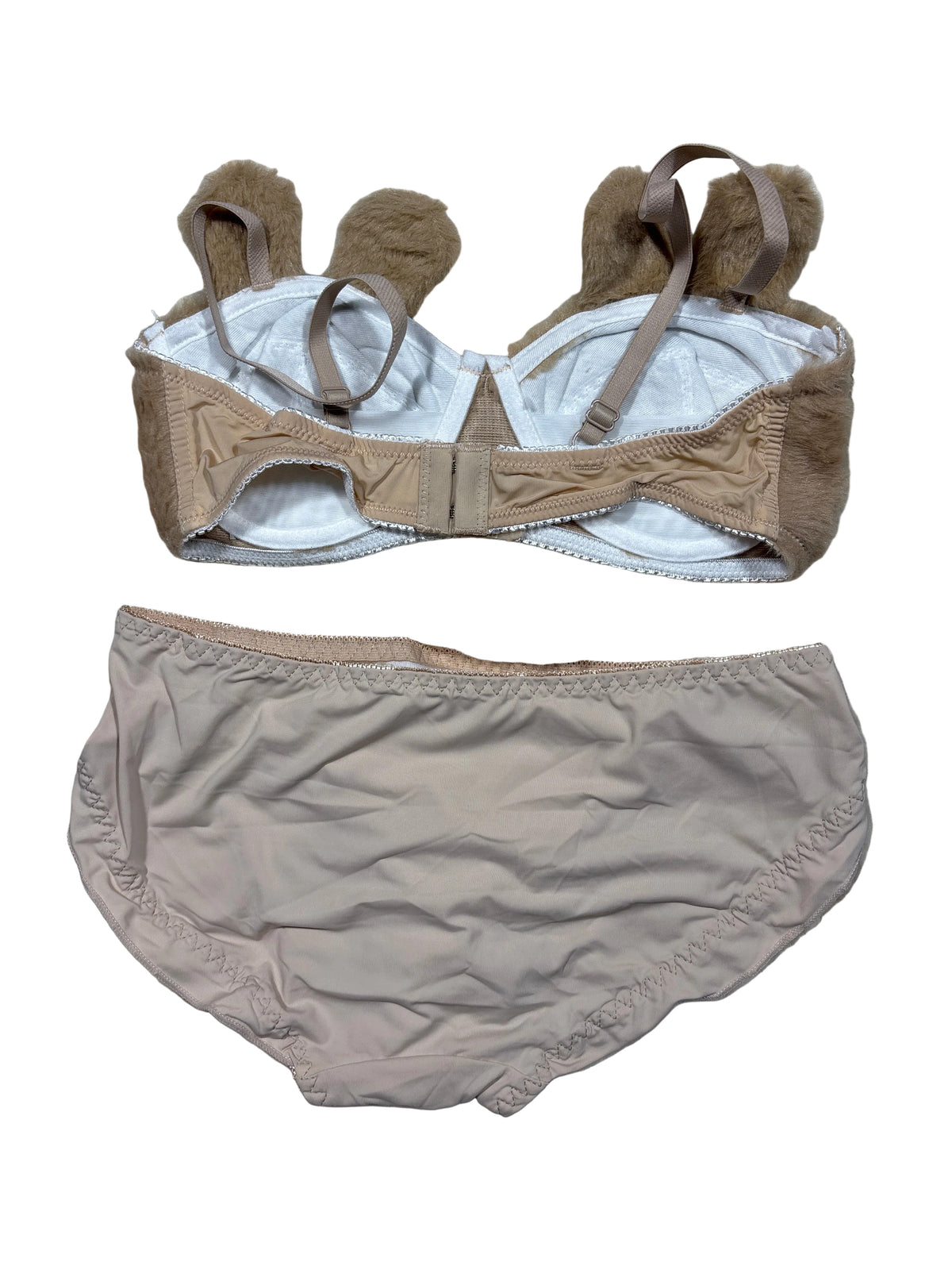 Furry Bra Panty Set