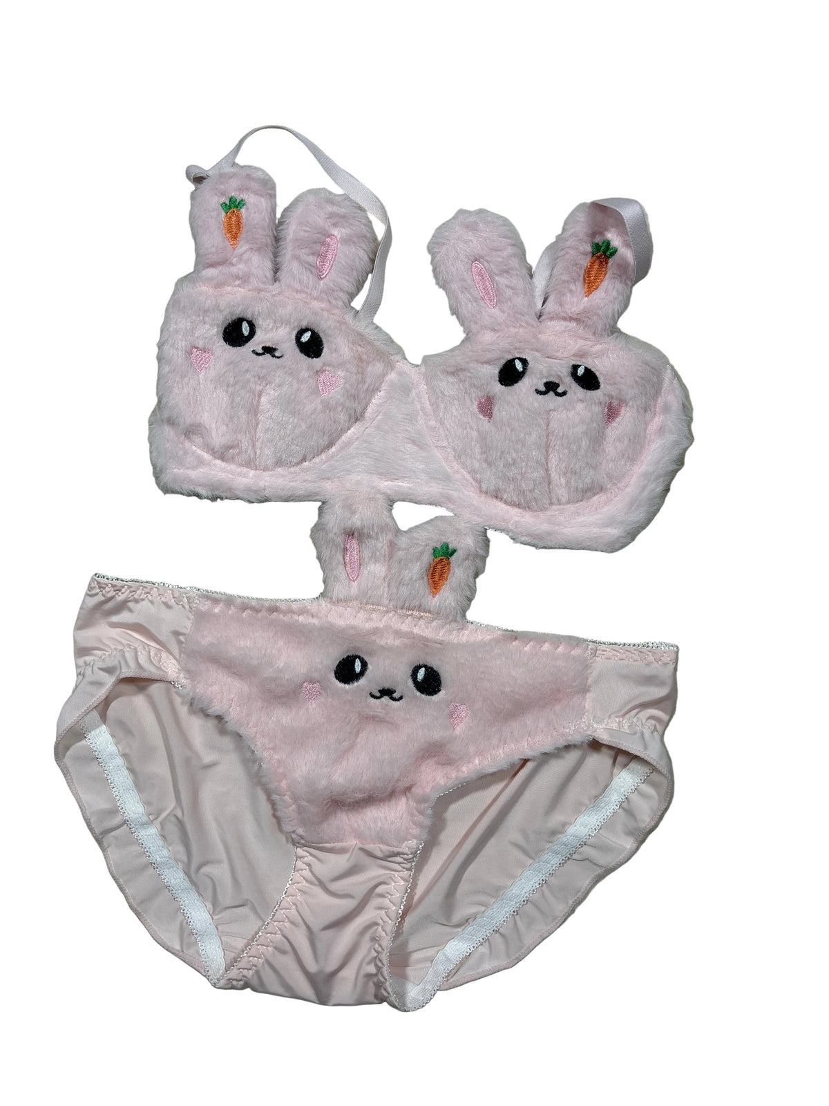 Furry Bra Panty Set