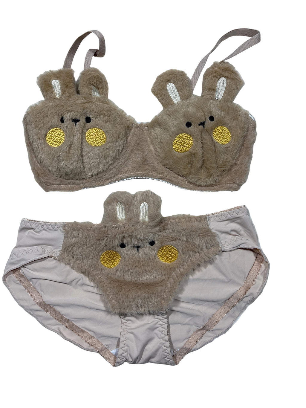 Furry Bra Panty Set