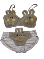 Furry Bra Panty Set
