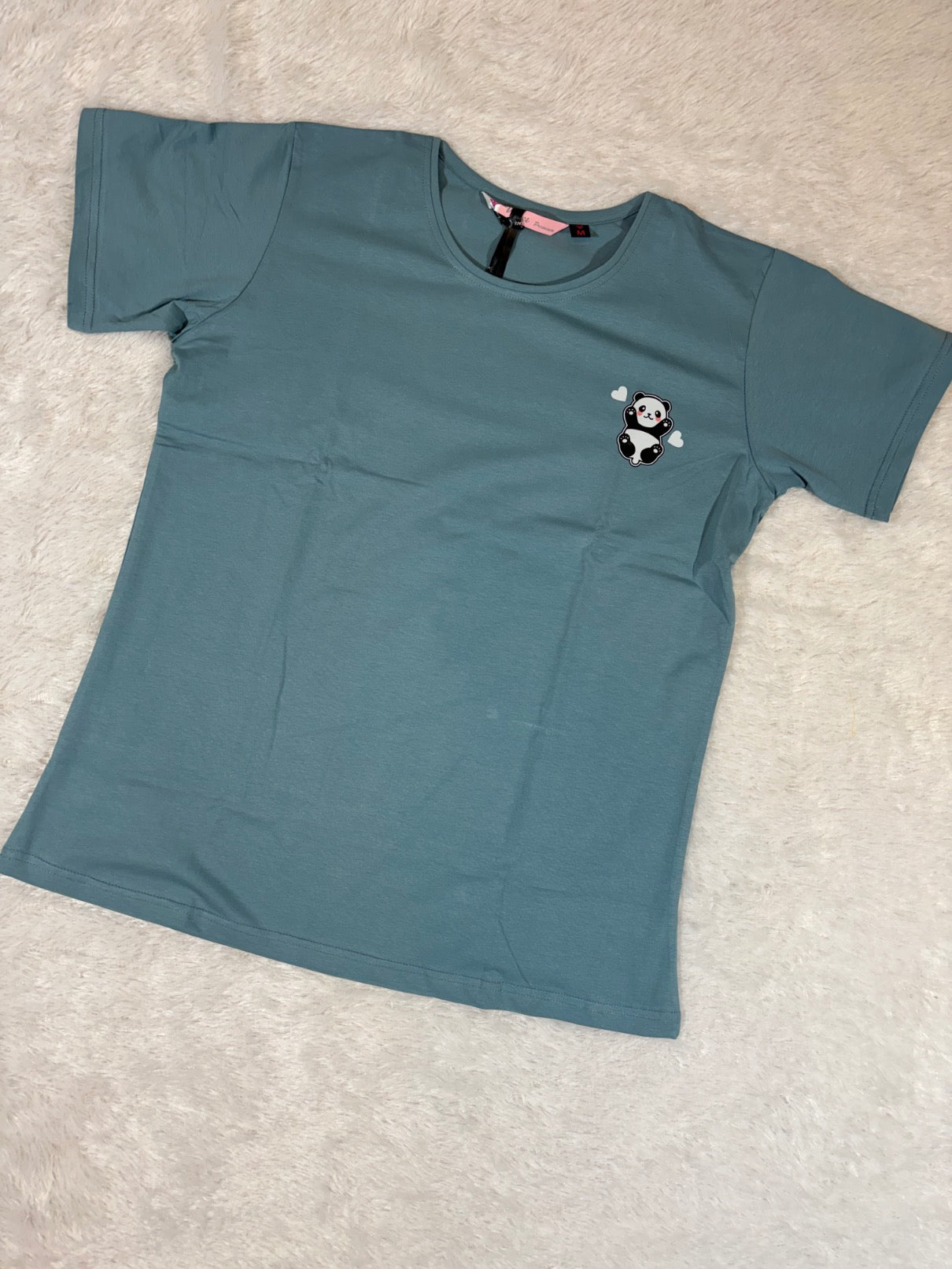 Velvet Nightsuit Tshirt Half Sleeves Pyjama Printed S-2XL 23/05/26