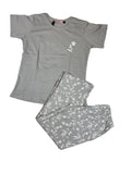 Velvet Nightsuit Tshirt Half Sleeves Pyjama Printed S-2XL 23/05/26