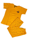 Velvet Nightsuit Tshirt Half Sleeves Pyjama Printed S-2XL 23/05/26