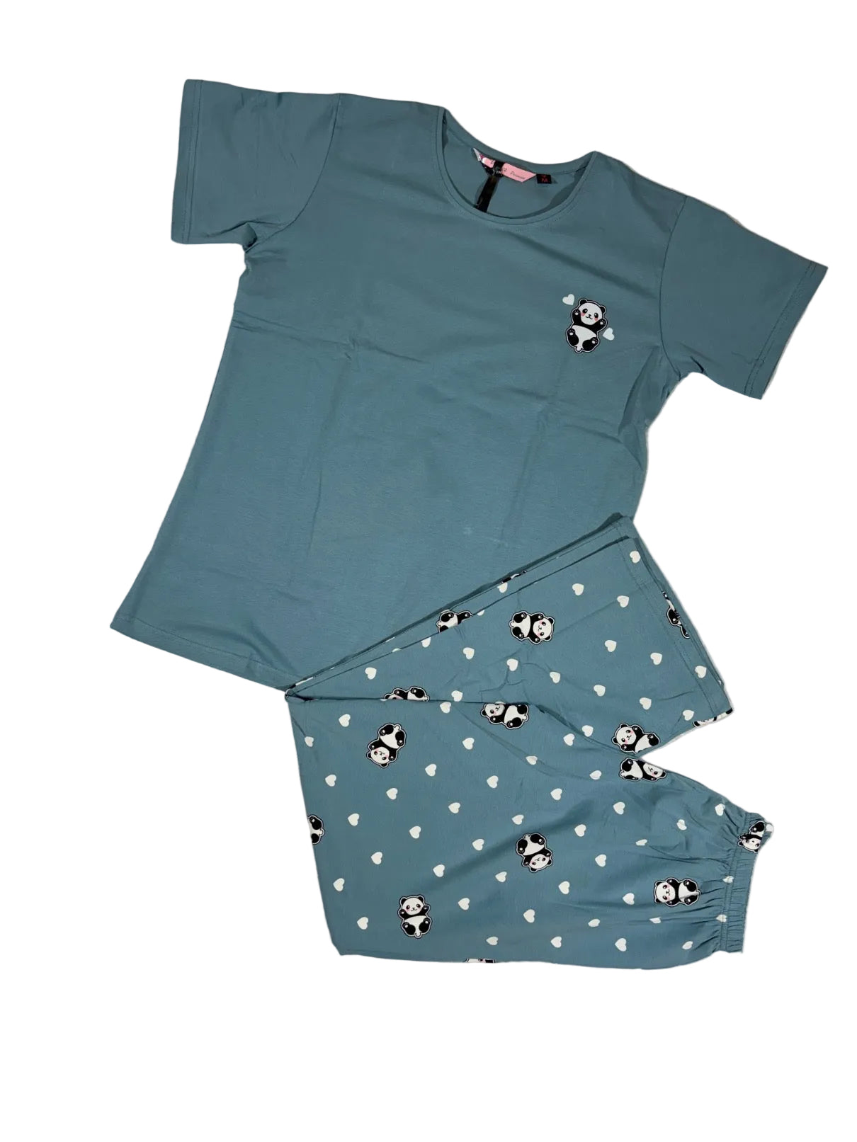 Velvet Nightsuit Tshirt Half Sleeves Pyjama Printed S-2XL 23/05/26
