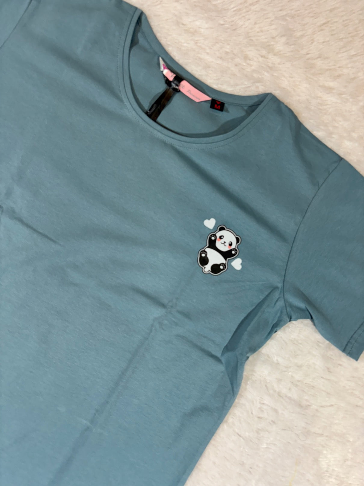 Velvet Nightsuit Tshirt Half Sleeves Pyjama Printed S-2XL 23/05/26