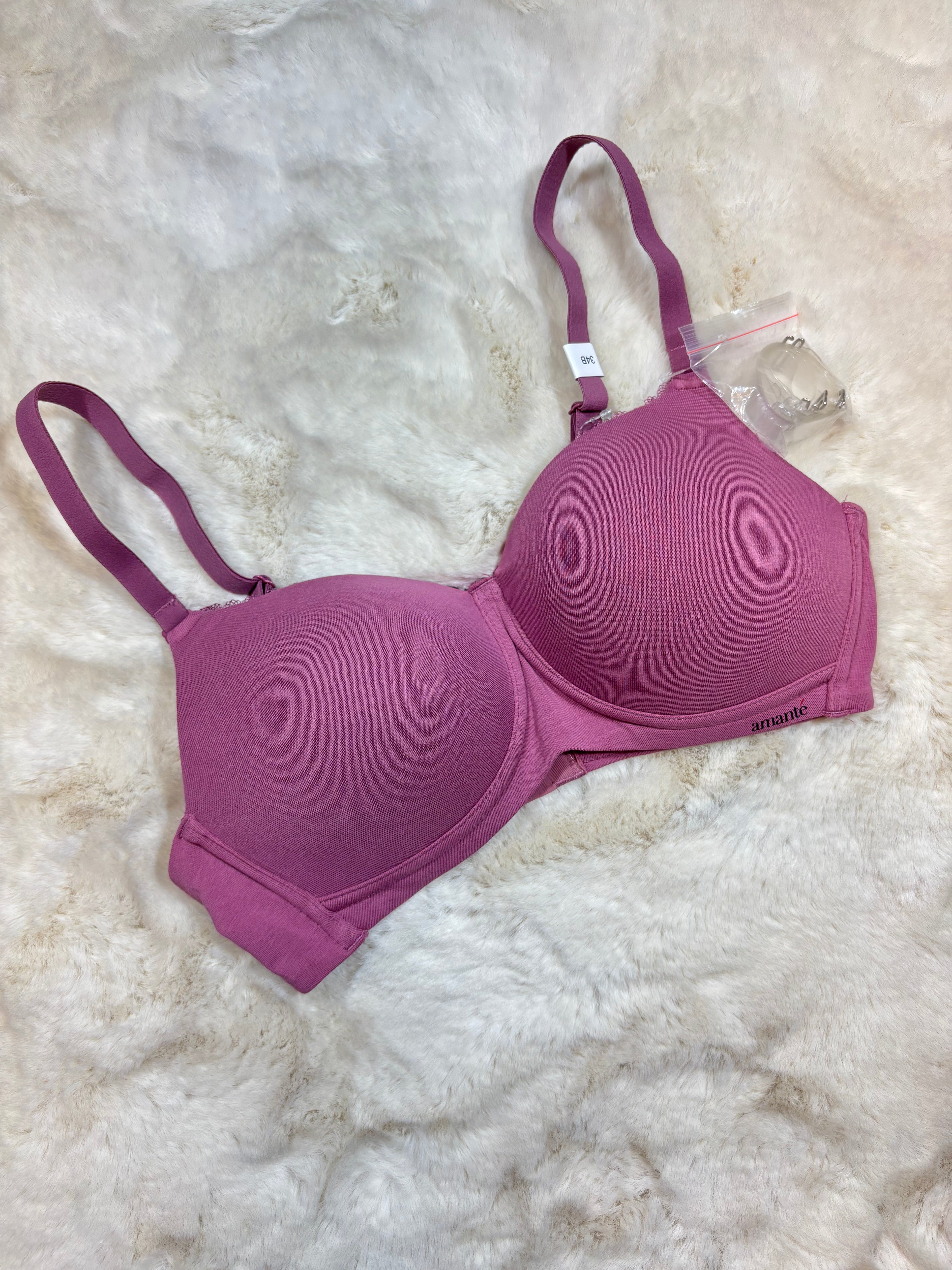 Amante Tshirt Bra Full Coverage Padded Non Wired Solid 32B-40B 28/05/26