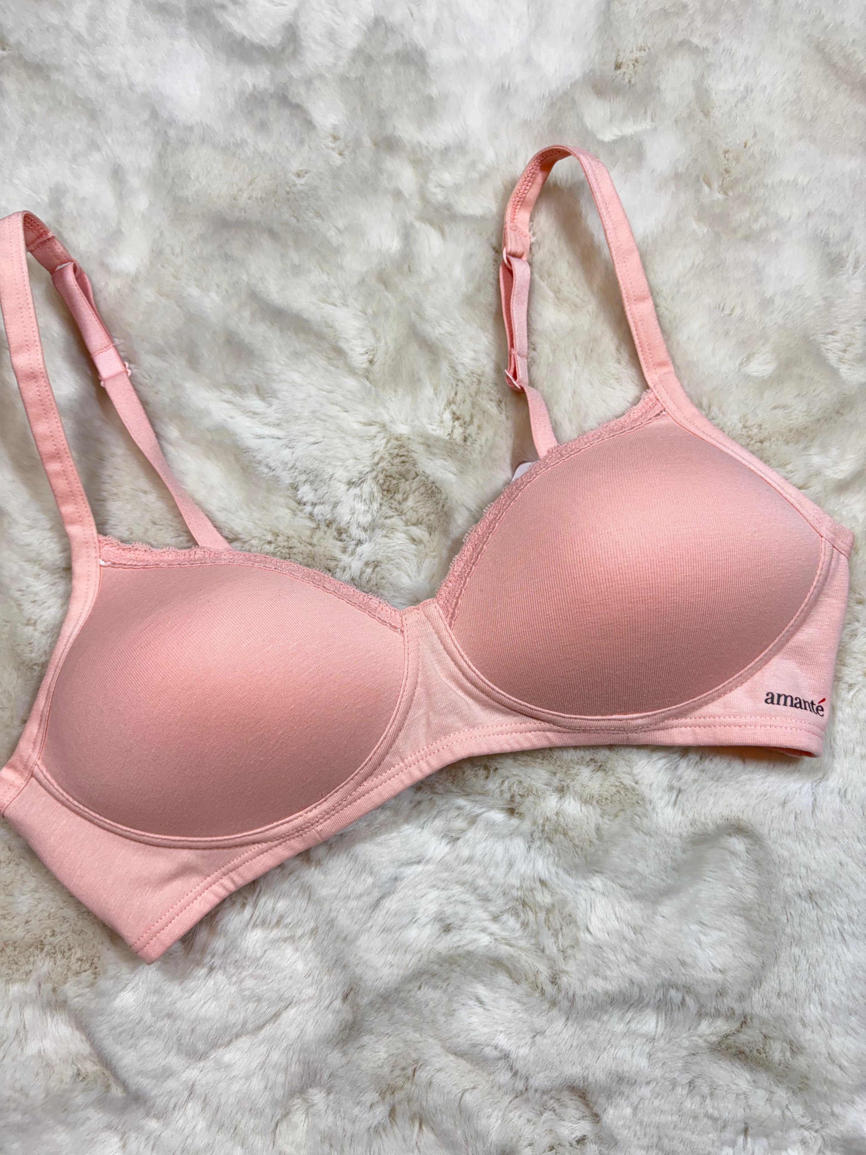 Amante Tshirt Bra Full Coverage Padded Non Wired Solid 32B-40B 28/05/26
