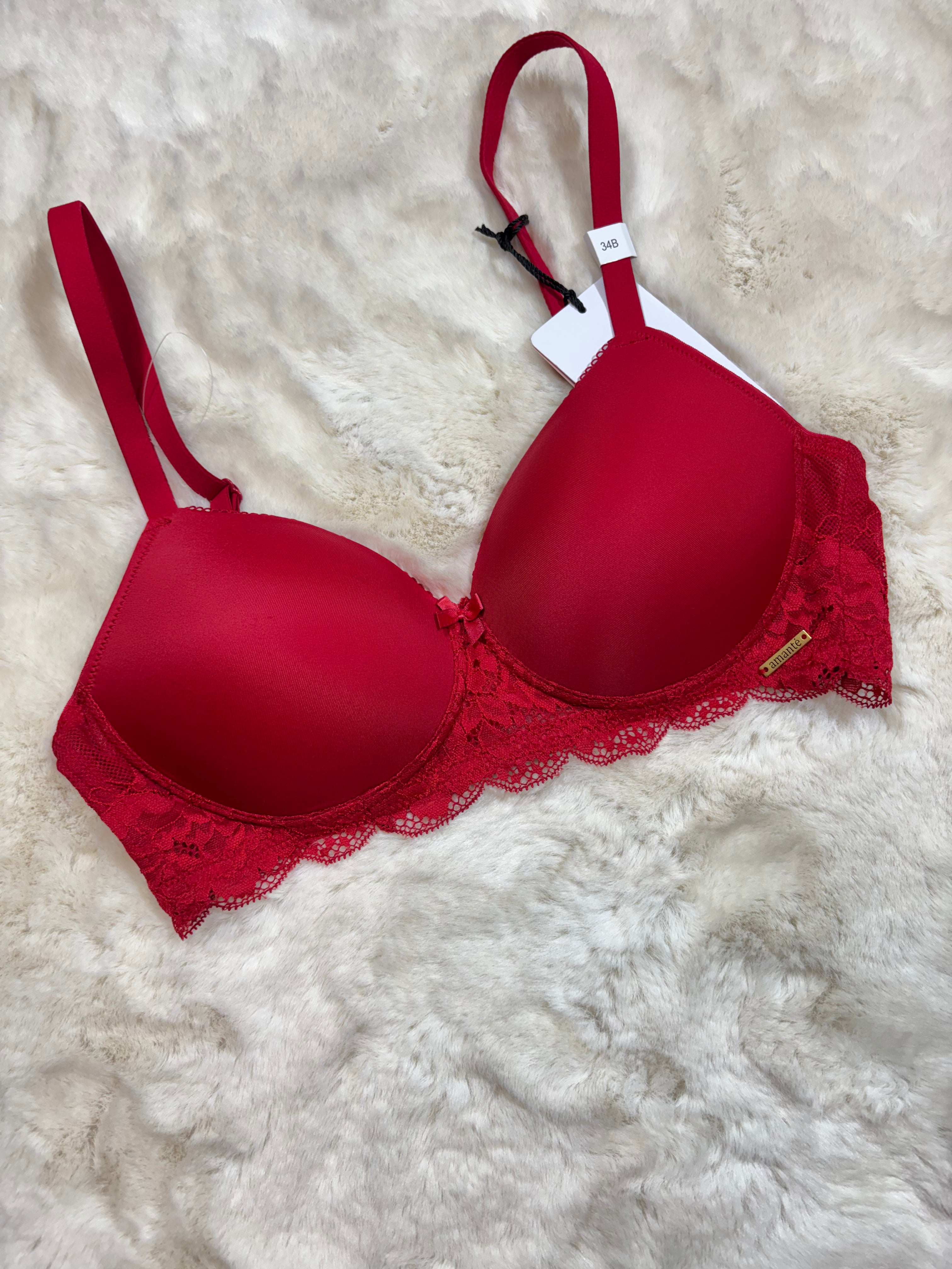 Amante Tshirt Bra Full Coverage Padded Non Wired Solid 32B-40B 28/05/26