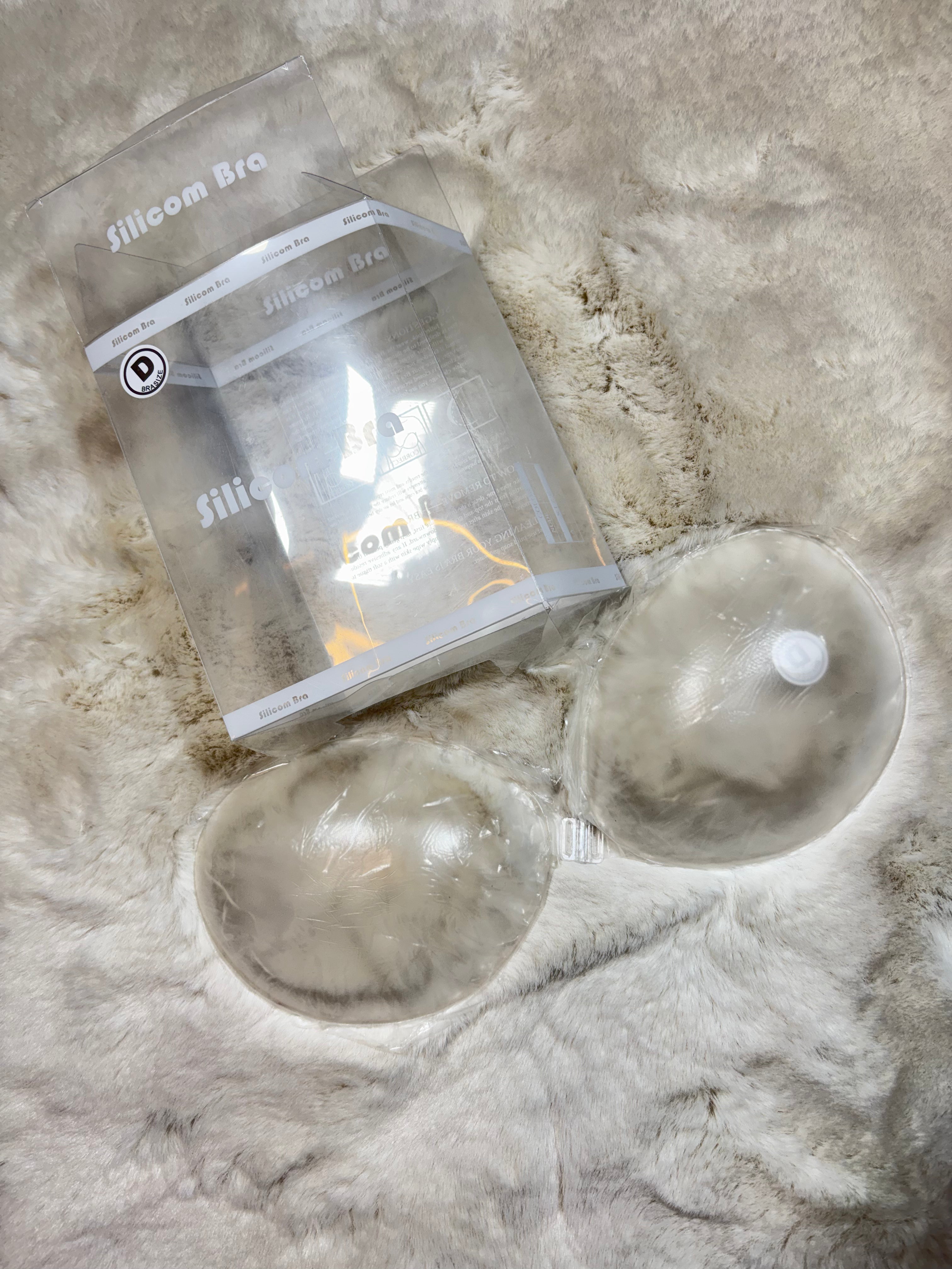 Transparent Silicon Bra S-XL Solid 04/05/26