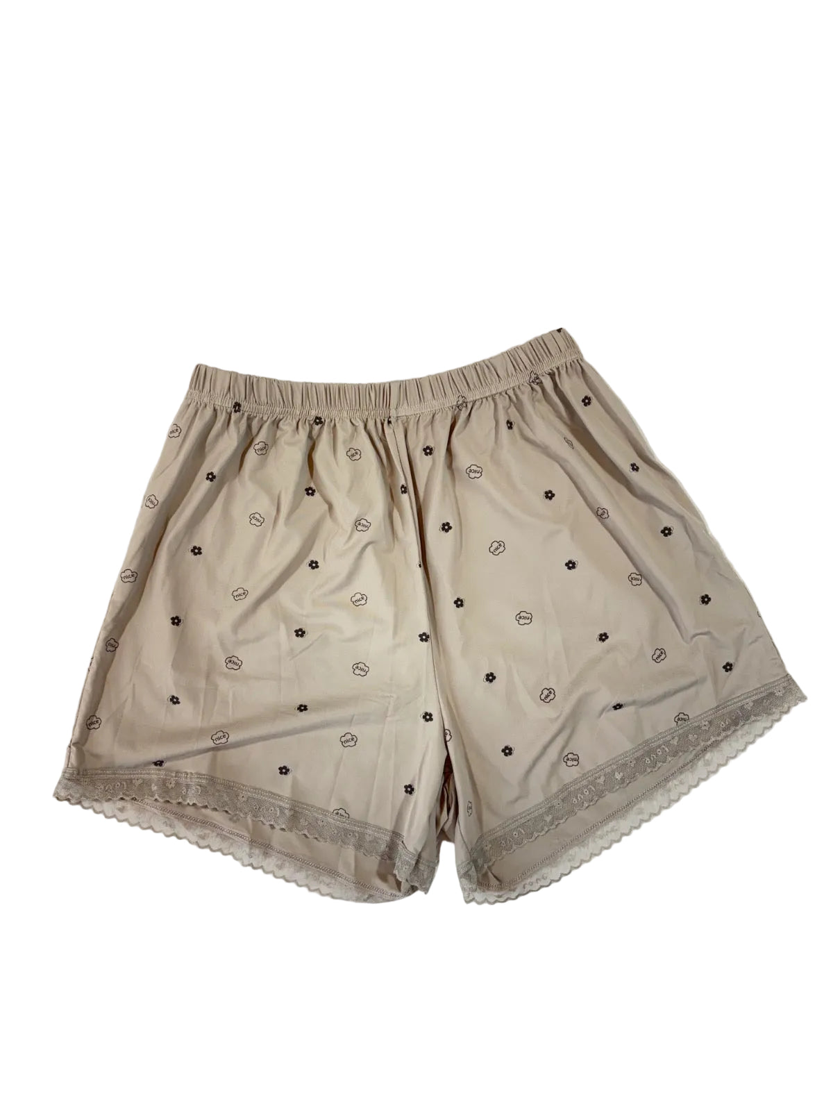 Fancy Satin Shorts Nightsuit Sleeveless Padded Printed M-XL 12/06/26