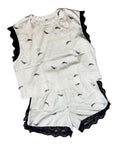 Fancy Satin Shorts Nightsuit Sleeveless Padded Printed M-XL 12/06/26