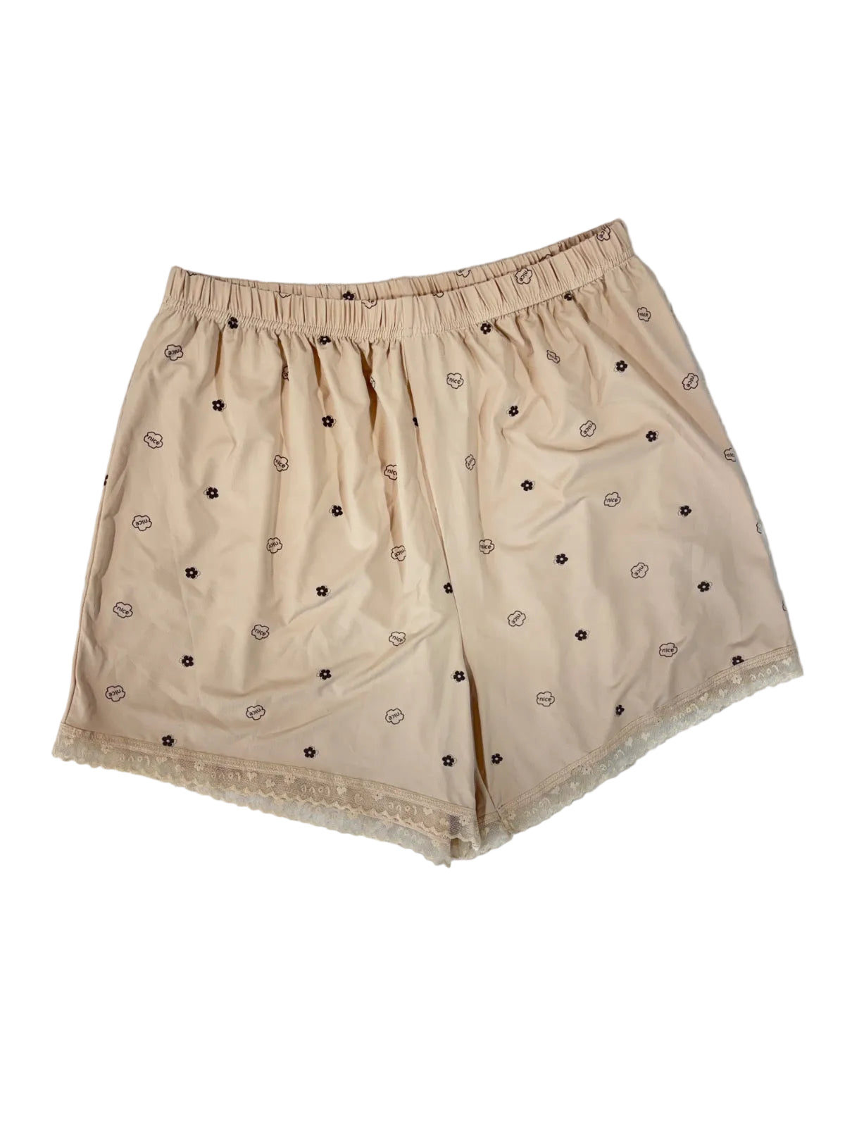 Fancy Satin Shorts Nightsuit Sleeveless Padded Printed M-XL 12/06/26