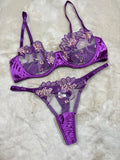Fancy Bra Panty Set Full Coverage Non Padded Wired High Waist Solid S-2XL 14/06/26