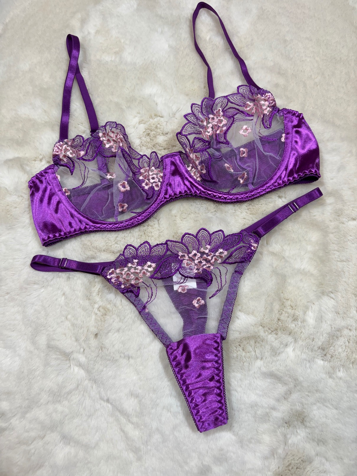 Fancy Bra Panty Set Full Coverage Non Padded Wired High Waist Solid S-2XL 14/06/26