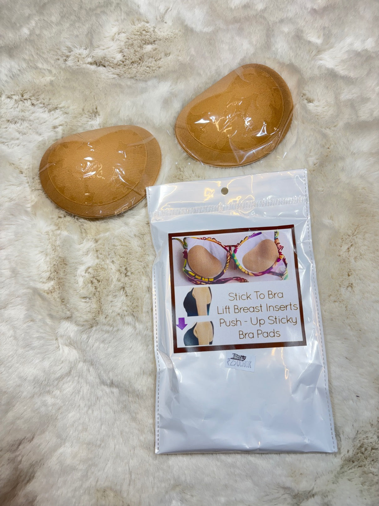Push-Up Sticky Bra Pads Solid Freesize 14/06/26
