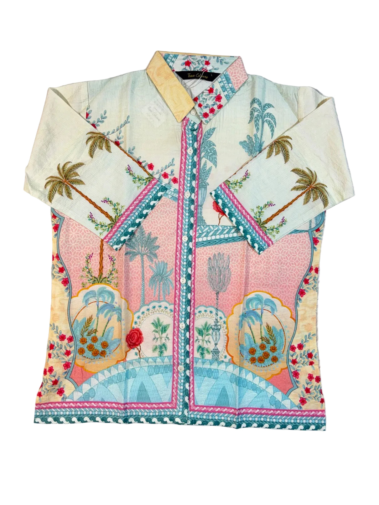 True Colours Coordsets 3/4 Sleeves Shirt Full Length Printed M-2XL 25/06/26