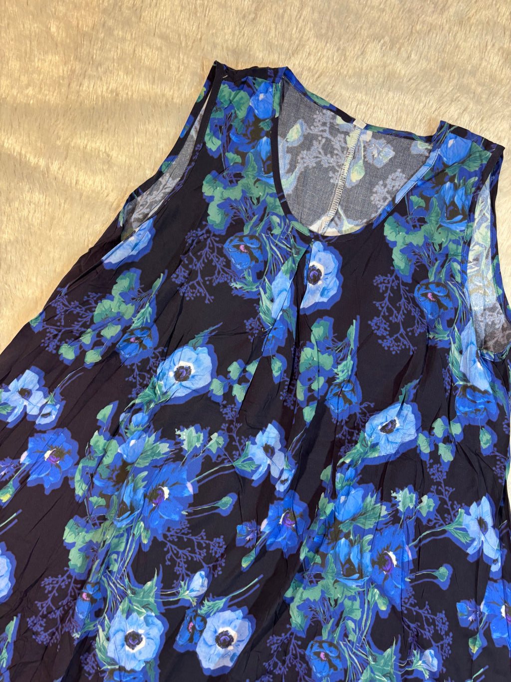 Short Nighty Sleeveless Light Padded Knee Length Printed S-XL 30/06/26