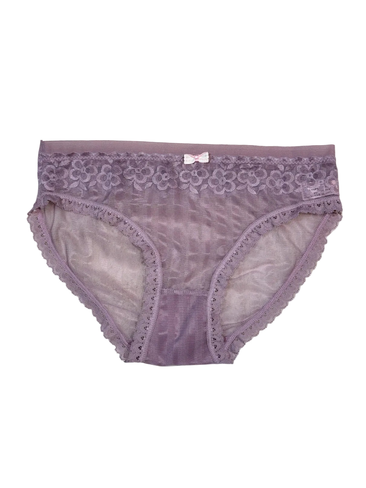 Lacy Panty Midi Half Coverage Mid Waist Solid S-XL 06/06/26