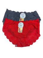 Lacy Panty Midi Half Coverage Mid Waist Solid S-XL 06/06/26