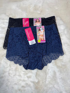 Lacy Panty Midi Half Coverage Mid Waist Solid S-XL 06/06/26