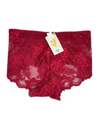 Lacy Panty Midi Half Coverage Mid Waist Solid S-XL 06/06/26