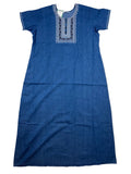 Skinvalue Denim Nighty Half Sleeves Full Length Solid L-3XL 11/07/26