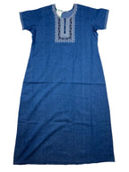 Skinvalue Denim Nighty Half Sleeves Full Length Solid L-3XL 11/07/26