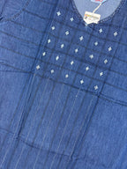 Natural Denim Nighty Half Sleeves Full Length Solid L-3XL 11/07/26