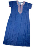 Skinvalue Denim Nighty Half Sleeves Full Length Solid L-3XL 11/07/26