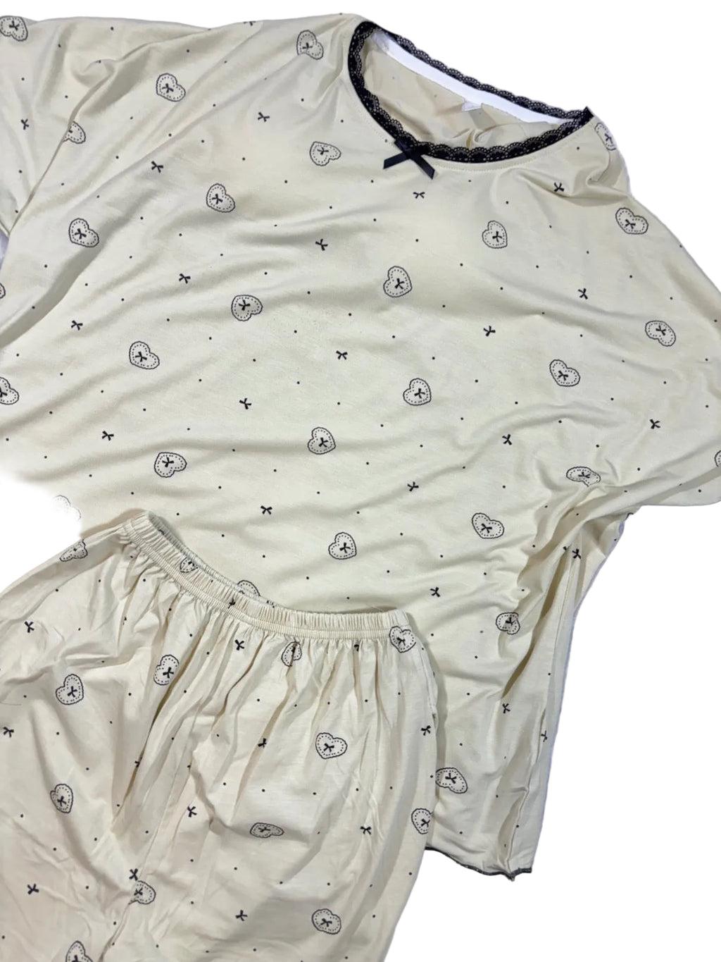 Shorts Nightsuit Tshirt Half Sleeves Padded Shorts Solid M-2XL 14/07/26