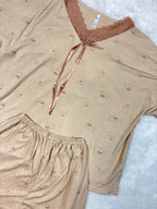 Shorts Nightsuit Tshirt Half Sleeves Padded Shorts Solid M-2XL 14/07/26