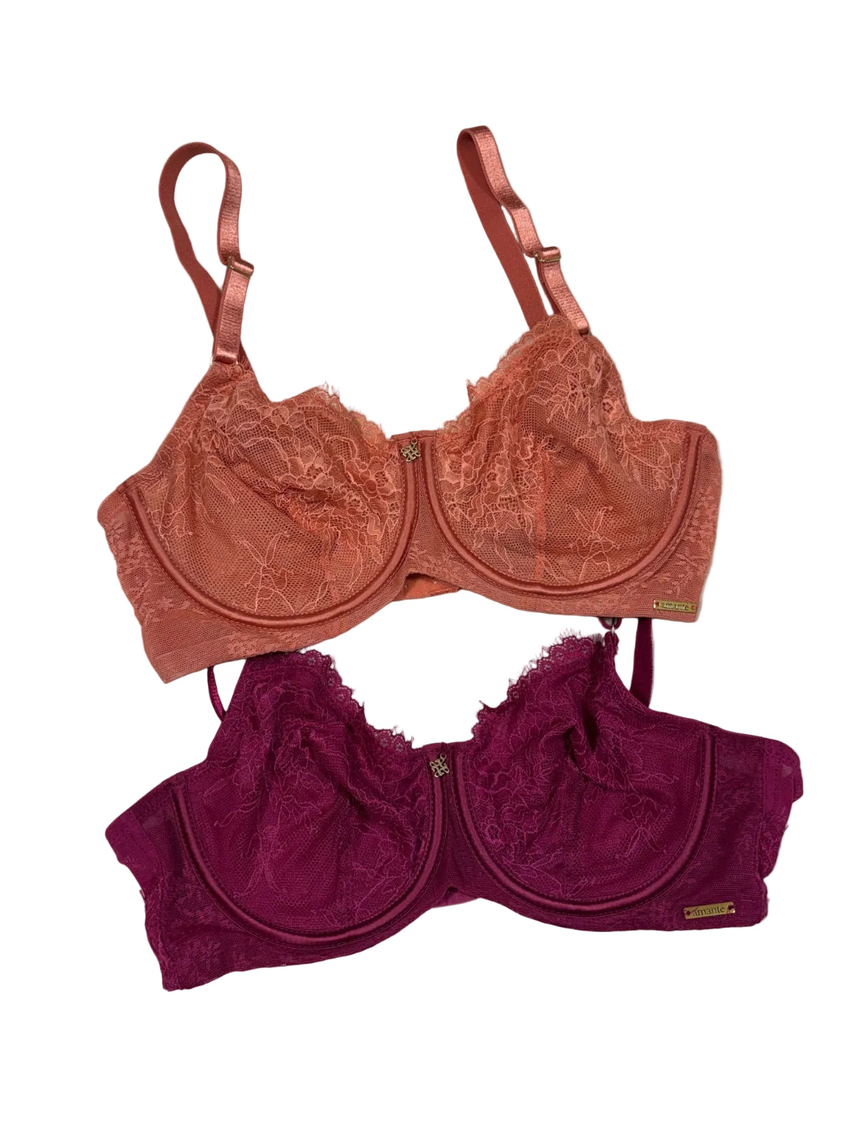 Amante Lacy Bra Full Coverage Non Padded Wired Solid 32D-40D 16/07/26