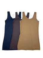 Broad Strap Slip Full Coverage Solid S-XL 22/07/26