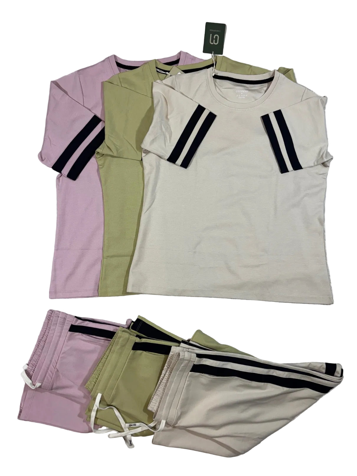 Cocomae Coordset Half Sleeves Tshirt Pyjama Full Length Solid M-3XL 23/07/26