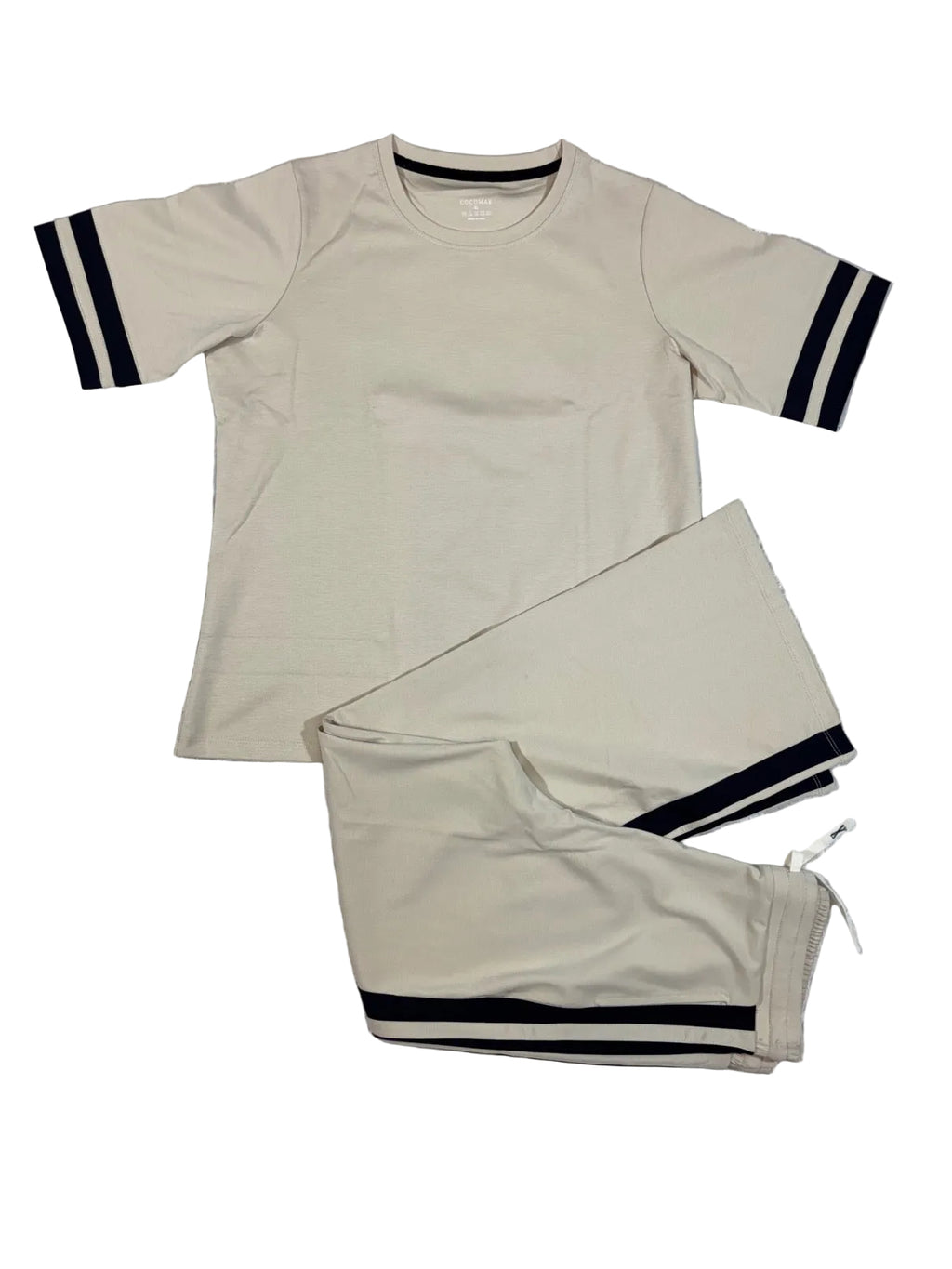 Cocomae Coordset Half Sleeves Tshirt Pyjama Full Length Solid M-3XL 23/07/26