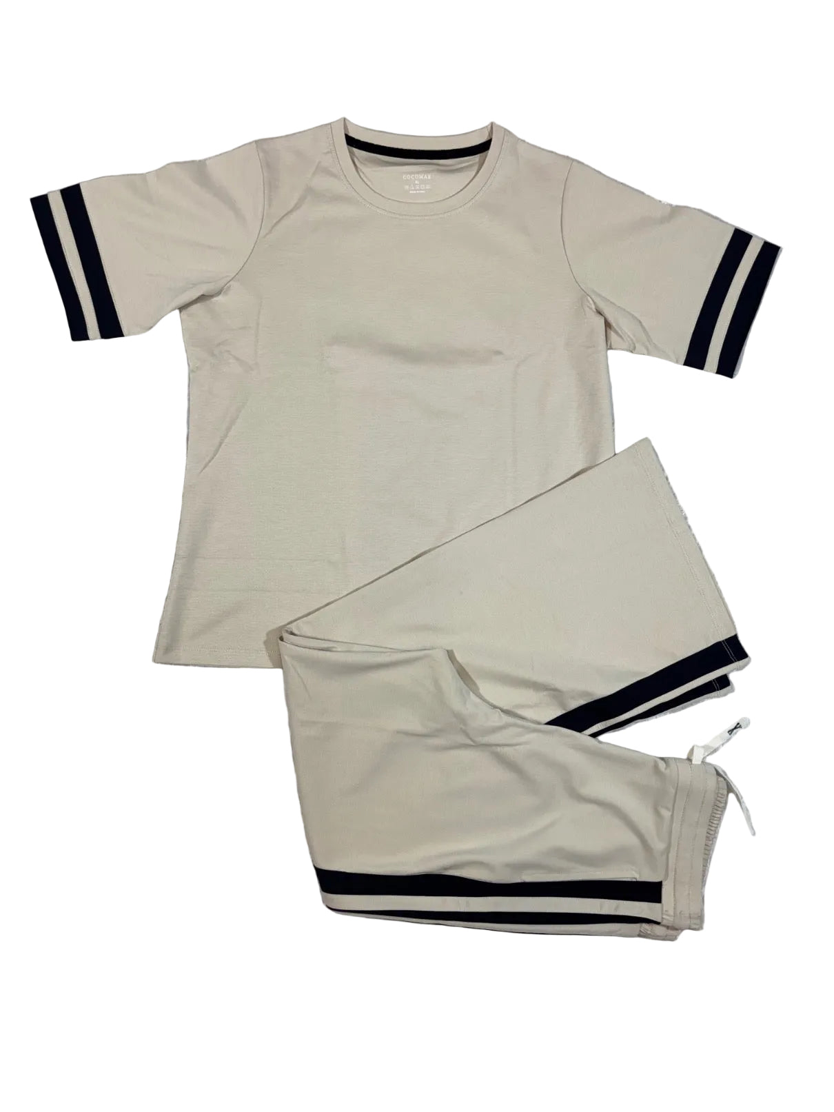Cocomae Coordset Half Sleeves Tshirt Pyjama Full Length Solid M-3XL 23/07/26