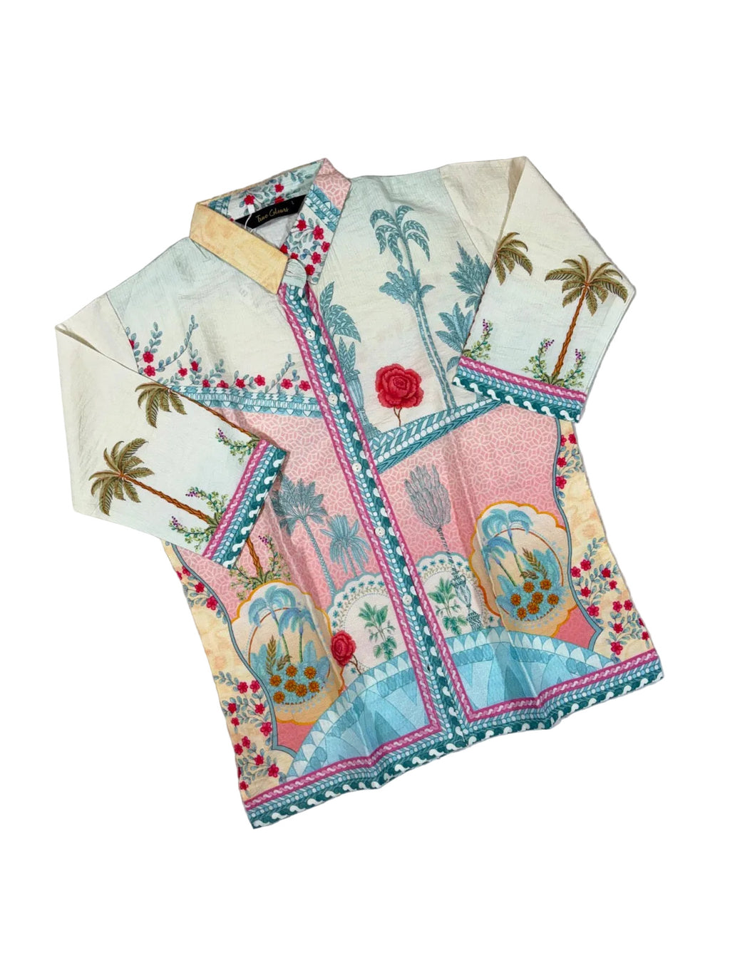 True Colours Kurti Style 3/4 Sleeves Printed Full Length Pyjama M-3XL 22/07/26