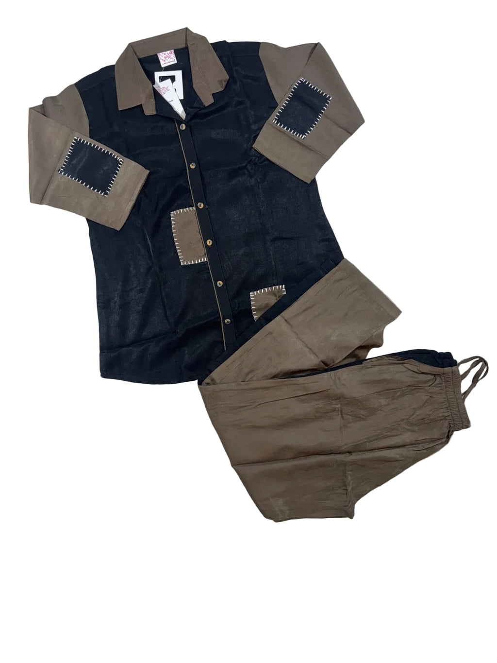Lady Beauty Coord Sets Shirt 3/4 Sleeves Full Length Pant Solid M-3XL,5XL 29/07/26