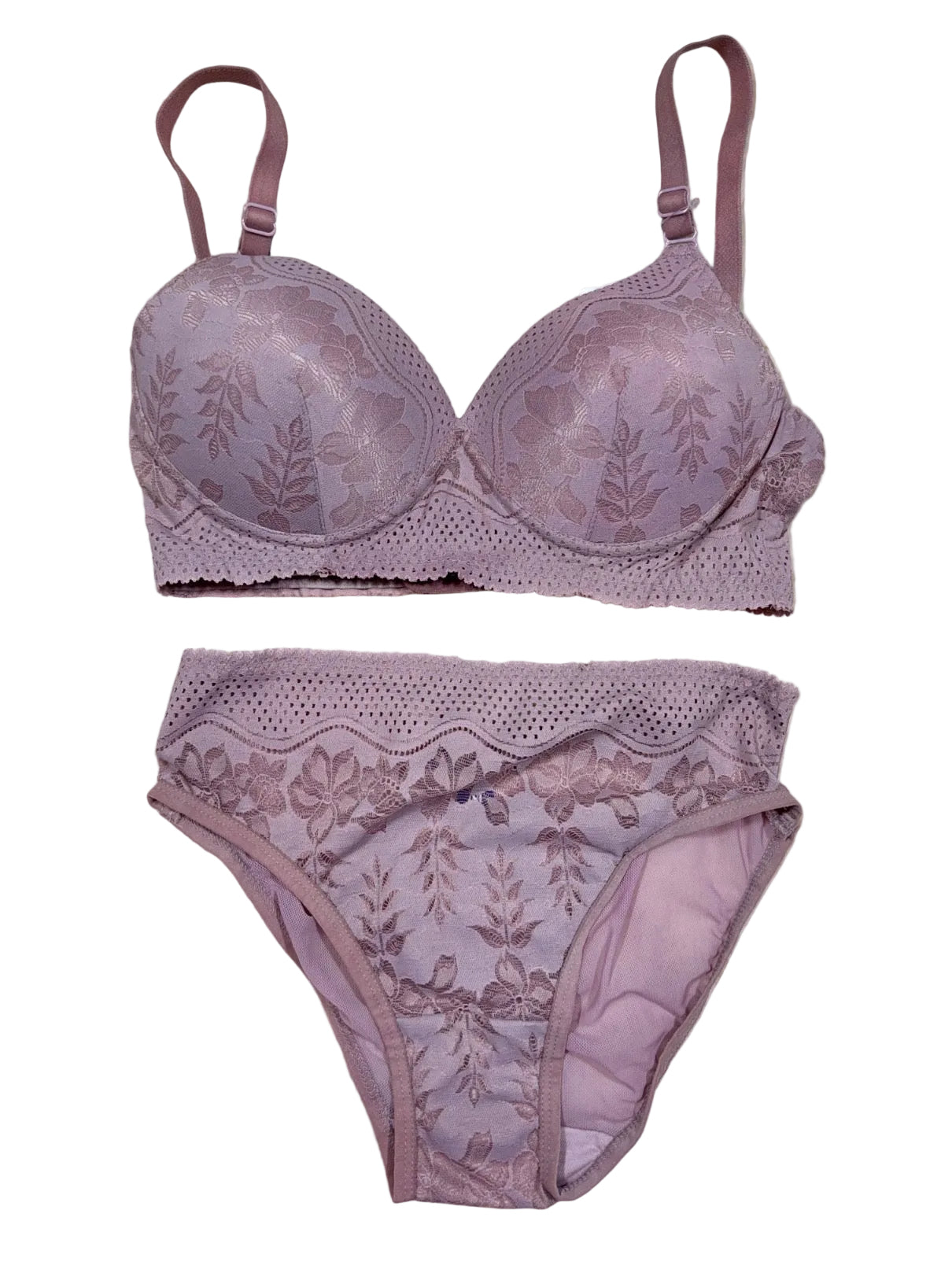 Squinch Tshirt Bra Set Full Coverage Padded Non Wired Hipster High Waist 32-40 B/C/D 30/07/26