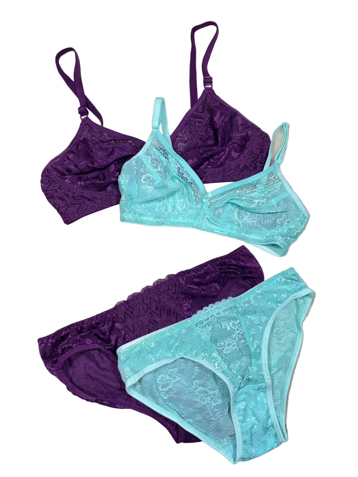 Scan Lingerie Tshirt Bra Set Full Coverage Non Padded Non Wired Midi Mid Waist 32-44 B/C/D 30/07/26