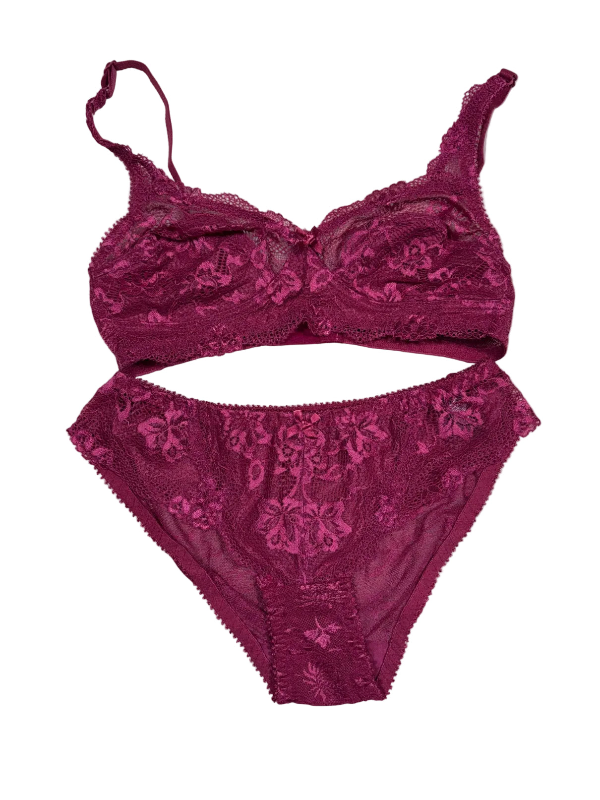 Alies Tshirt Bra Set Full Coverage Non Padded Non Wired Hipster High Waist S-3XL 30/07/26