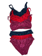 Alies Tshirt Bra Set Full Coverage Non Padded Non Wired Hipster High Waist S-3XL 30/07/26