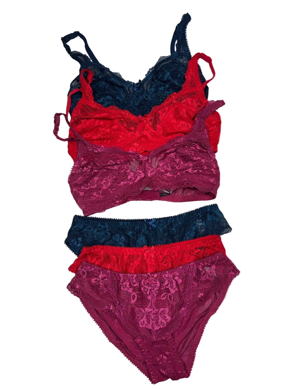 Alies Tshirt Bra Set Full Coverage Non Padded Non Wired Hipster High Waist S-3XL 30/07/26