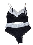 Alies Tshirt Bra Set Full Coverage Non Padded Non Wired Hipster High Waist S-3XL 30/07/26