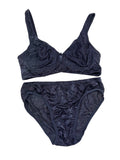 Scan Lingerie Tshirt Bra Set Full Coverage Non Padded Non Wired Hipster High Waist 32-40 B/C/D 30/07/26