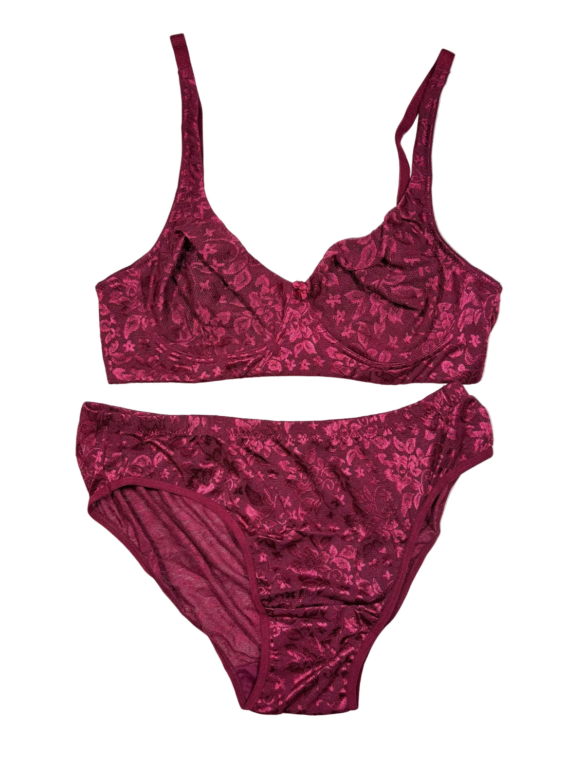 Scan Lingerie Tshirt Bra Set Full Coverage Non Padded Non Wired Hipster High Waist 32-40 B/C/D 30/07/26