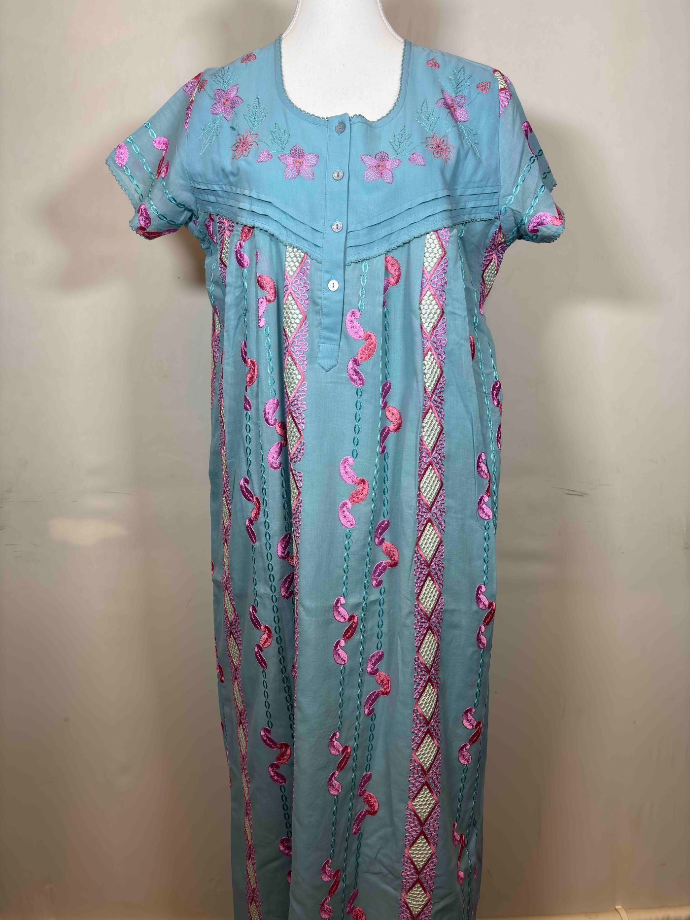 women-style-chikan-nighty-half-sleeves-full-length-embroidery-4496-02-09-25WA