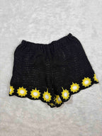 Crochet Beach Wear Full Coverage Padded Shorts Solid S-2XL 24/04/26 3