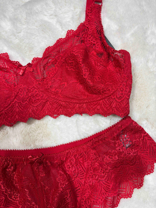Alies Bra Panty Set Full Coverage Non Padded Non Wired Solid 21/02/26